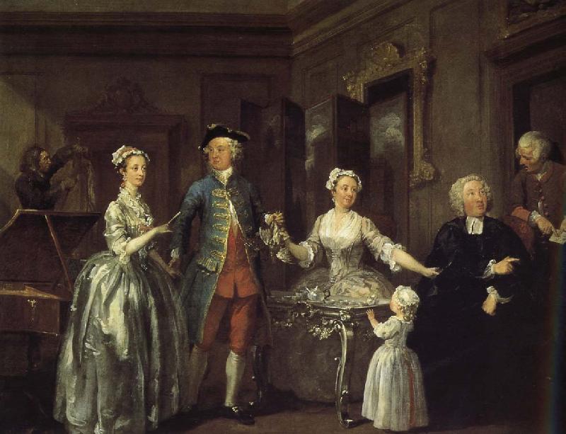 William Hogarth Trent Family oil painting image